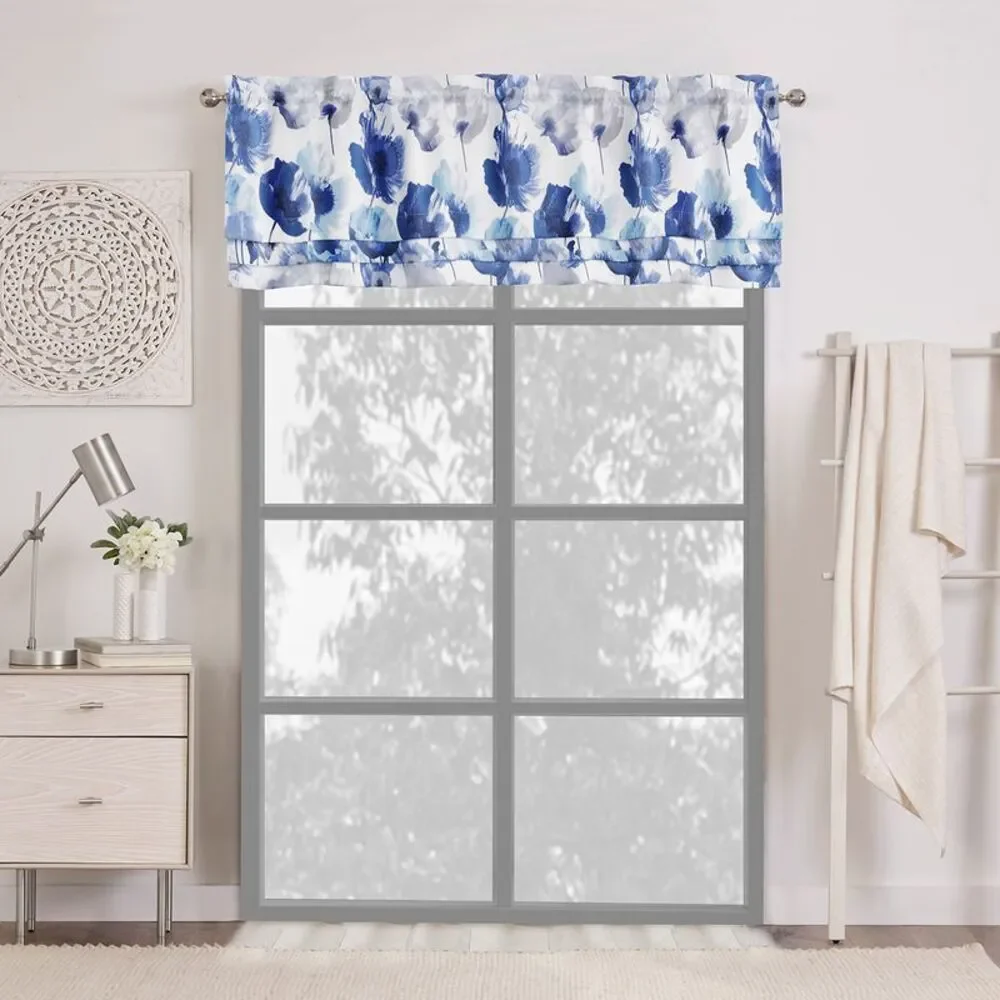 PowerSellerUSA 2-PACK Floral Modern Room Darkening Window Curtain for